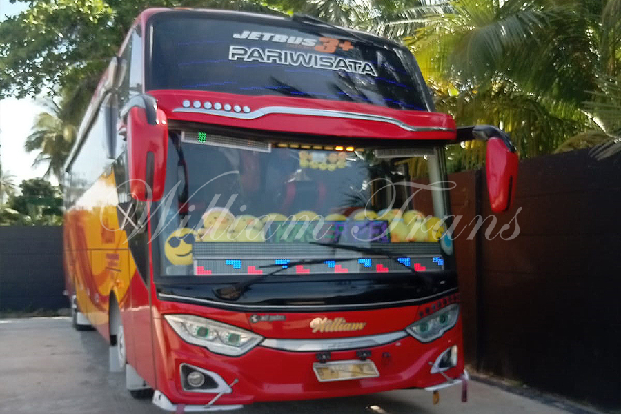 Wisata Karang Suraga bersama Big Bus Pariwisata William Trans